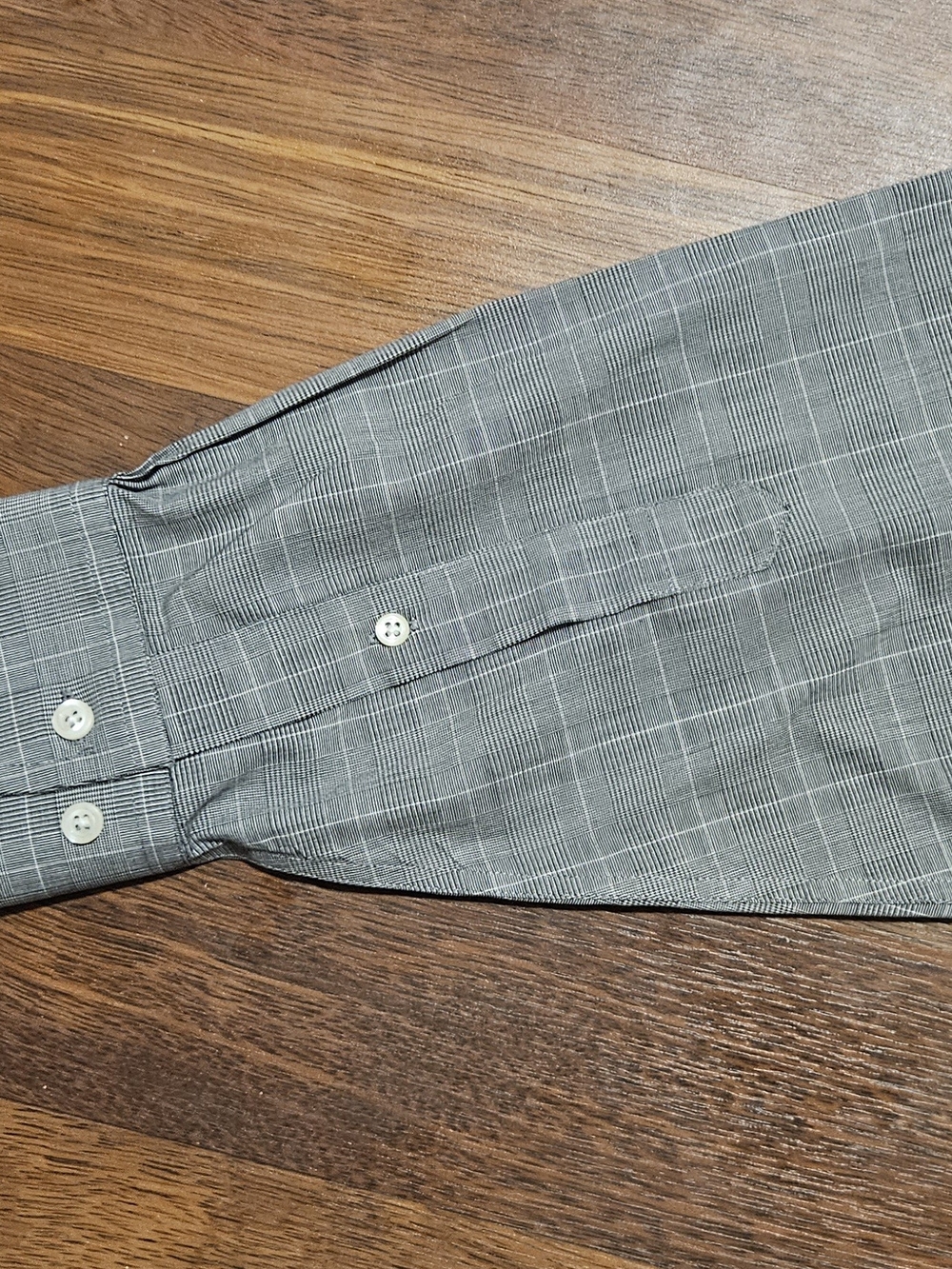 BROOKS BROTHERS 346 mens long-sleeve dress shirt SIZE 16.5x7 COLOR GREY LL19D - Picture 15 of 16